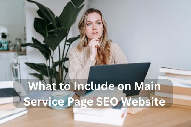 main service page seo website