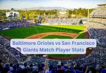 Baltimore Orioles vs San Francisco Giants Match Player Stats